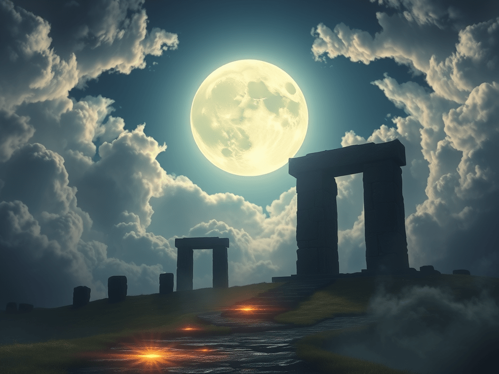 La pleine lune représente la magie de la lune. c'est influence sur notre planète et l'être humain et les rituels du culte de la lune