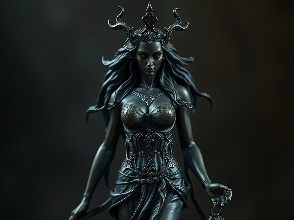 Statuette d'Hécate déesse des carrefours.