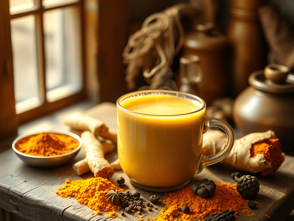 Le Lait d&rsquo;Or (Golden Milk) : Une Boisson Ayurvédique pour Réchauffer ton Feu Intérieur&nbsp;(Agni)