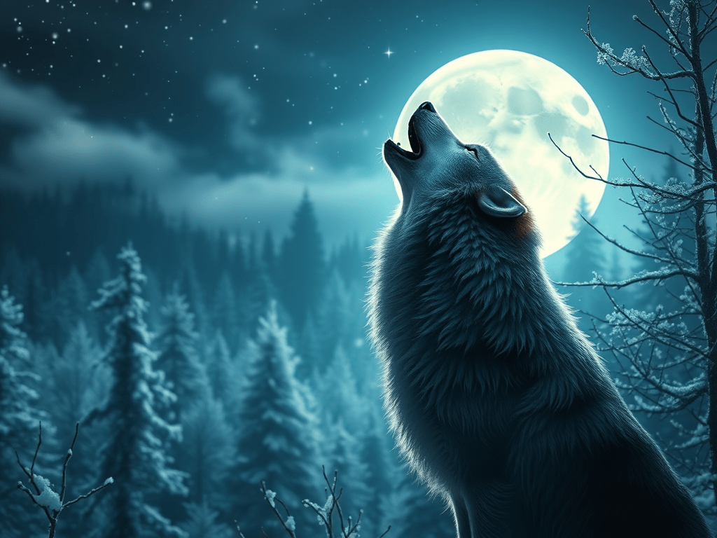 Pleine Lune du Loup : Intégrer l&rsquo;Énergie de la Meute et de la Protection&nbsp;Intérieure