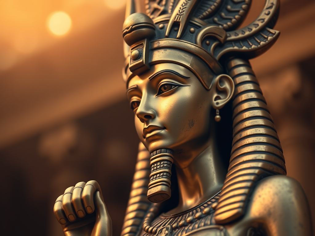 Une statuette de la déesse égyptienne Hathor